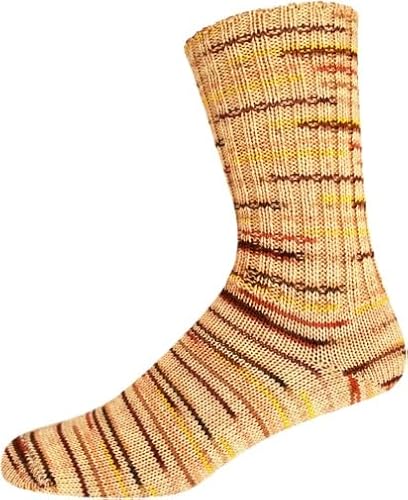 KK-Kollektion Sensitive Socks Color 81 - gelb/orange/braun von ONline Garne