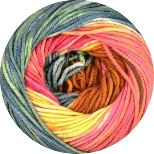 ONline Linie 107 Supersoft Color 411 - gelb/rosa/orange/petrol von ONline Garne