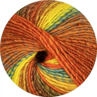 ONline Linie 359 Fano 148 - Orange/Gelb/Hellblau von ONline Garne