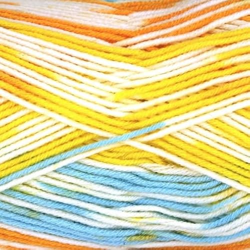 ONline Linie 449 My Fair Color 124 - gelb/hellblau/orange/weiß von ONline Garne