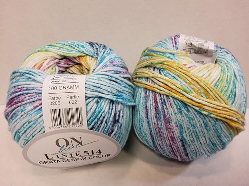 ONline Linie 514 Orata Design Color 206 - aquamarin/gelb/blau/pink von ONline Garne