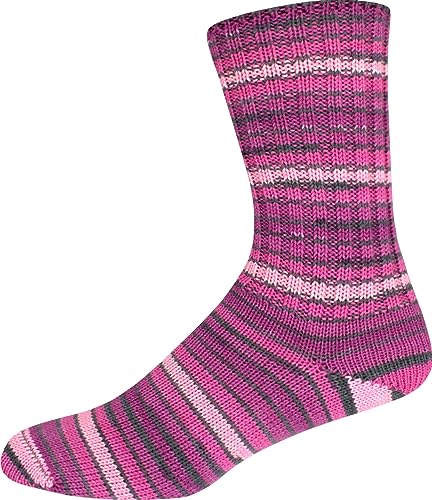 ONline Supersocke Sort. 352 Merino Extrafein Color 100g 2940 - pink von ONline Garne