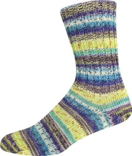 ONline Supersocke Sort. 355 Rio Color 100g 2960 - gelb/türkis/orange/lila von ONline Garne