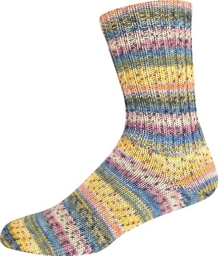 ONline Supersocke Sort. 355 Rio Color 100g 2961 - gelb/apricot/blau/oliv von ONline Garne