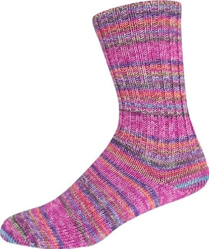 ONline Supersocke Sort. 367 Merino Extrafein Color 100g 3038 - Pink von ONline Garne