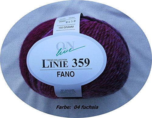 ONline Garne Handstrickgarn, 53% Schurwolle, 47% Polyacryl, OneSize ONline Garne Handstrickgarn, 53% Schurwolle, 47% Polyacryl, OneSize von ONline Garne