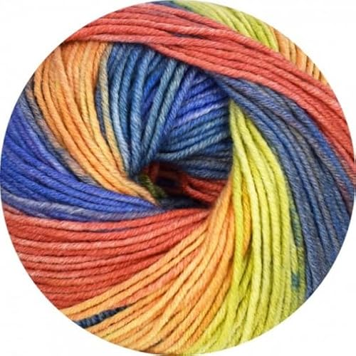 ONline Linie 110 Timona Design Color 324 - gelb/blau/orange von ONline Garne