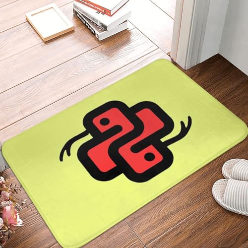 OOAHJEID Fußmatte Badteppich Teppich Anti-Rutsch-Bodenmatte im Python-Schlangen-Design staubdichter Teppich von OOAHJEID