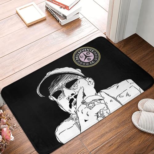 OOAHJEID Fußmatte Badteppich Teppich Dellafuente FC Logo rutschfeste Bodenmatte Staubdichter Teppich von OOAHJEID