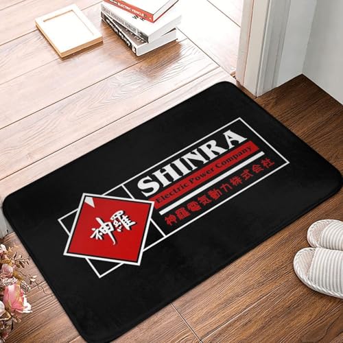 OOAHJEID Fußmatte Badteppich Teppich FinalFantasy Shinra Electric Power Company Anti-Rutsch-Bodenmatte von OOAHJEID