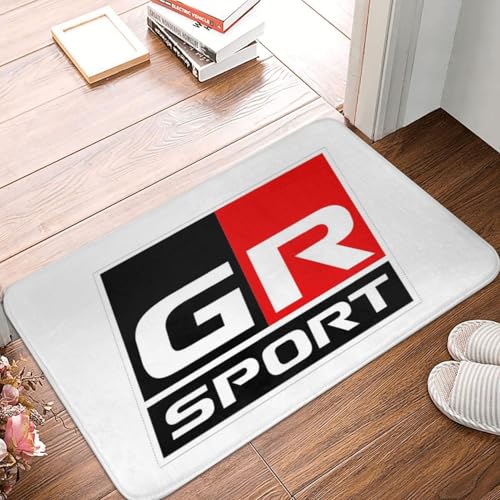 OOAHJEID Fußmatte Badteppich Teppich GR Logo Gazoo Racing GR Sport rutschfeste Bodenmatte Antiverschleißteppich von OOAHJEID