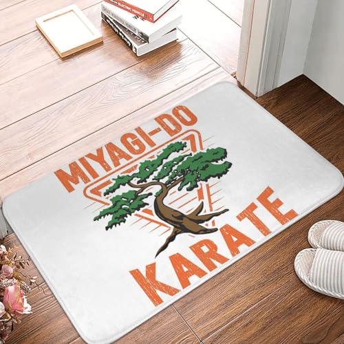 OOAHJEID Fußmatte Badteppich Teppich Miyagi Do Karate Kid Cobra Kai 1980er Jahre rutschfeste Bodenmatte Teppich von OOAHJEID