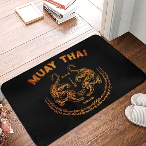 OOAHJEID Fußmatte Badteppich Teppich Muay Thai Tiger Anti-Rutsch Sak Yant Tattoo Kickboxen Thailand Küche Bad Balkon Teppich OOAHJEID Fußmatte Badteppich Teppich Muay Thai Tiger Anti-Rutsch Sak Yant Tattoo Kickboxen Thailand Küche Bad Balkon Teppich von OOAHJEID