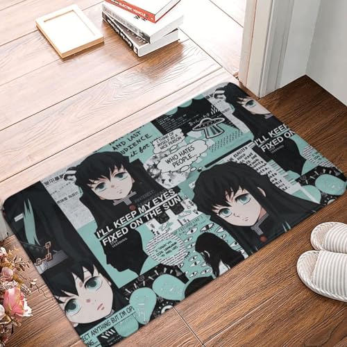 OOAHJEID Fußmatte Badteppich Teppich Muichiro Tokito Collage Anti-Rutsch-Küche Bad OOAHJEID Fußmatte Badteppich Teppich Muichiro Tokito Collage Anti-Rutsch-Küche Bad von OOAHJEID