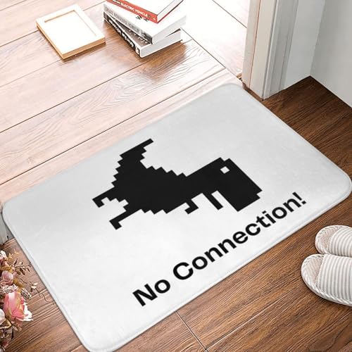 OOAHJEID Fußmatte Badteppich Teppich No Connection T-Rex Dino Anti-Rutsch-Bodenmatte Anti-Verschleiß-Teppich von OOAHJEID