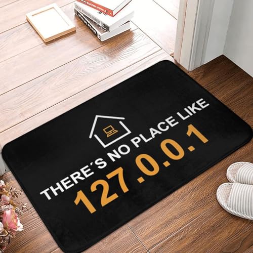 OOAHJEID Fußmatte Badteppich Teppich No Place Like 127.0.0.1 Badezimmer-/Küchenmatte rutschfest für den Außenbereich Hacker Willkommens-Fußmatte OOAHJEID Fußmatte Badteppich Teppich No Place Like 127.0.0.1 Badezimmer-/Küchenmatte rutschfest für den Außenbereich Hacker Willkommens-Fußmatte von OOAHJEID