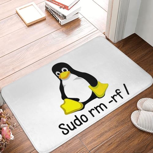 OOAHJEID Fußmatte Badteppich Teppich Sudo Rm -rf Programmierer Tux Coder Java Linux Pinguin Anti-Rutsch-Bodenmatte Teppich OOAHJEID Fußmatte Badteppich Teppich Sudo Rm -rf Programmierer Tux Coder Java Linux Pinguin Anti-Rutsch-Bodenmatte Teppich von OOAHJEID