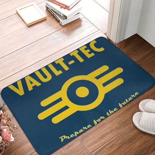 OOAHJEID Fußmatte Badteppich Teppich Vault-Tec Logo Anti-Rutsch-Bodenmatten-Teppich von OOAHJEID