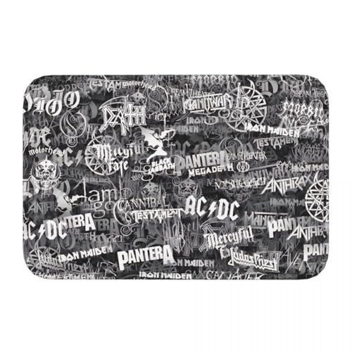OOAHJEID Fußmatte für Badezimmer Badematte Heavy Metal Bands Fußmatte Wohnzimmer Teppich Eingangstür Teppich Wohnkultur OOAHJEID Fußmatte für Badezimmer Badematte Heavy Metal Bands Fußmatte Wohnzimmer Teppich Eingangstür Teppich Wohnkultur von OOAHJEID