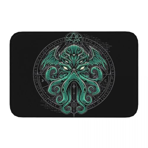 OOAHJEID Fußmatte für Badezimmer Rutschfester Badezimmerteppich „The Call of Cthulhu“ tolle Wohnzimmermatte Willkommens-Fußmatte Heimdekorationsteppich OOAHJEID Fußmatte für Badezimmer Rutschfester Badezimmerteppich „The Call of Cthulhu“ tolle Wohnzimmermatte Willkommens-Fußmatte Heimdekorationsteppich von OOAHJEID
