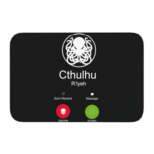 OOAHJEID Fußmatte für Badezimmer The Call of Cthulhu Fußmatte für Tür, Boden, Bad, Küche, rutschfest, R'lyeh Octopus, Fußmatte, Schlafzimmer, Balkon, Eingangsbereich, Teppich OOAHJEID Fußmatte für Badezimmer The Call of Cthulhu Fußmatte für Tür, Boden, Bad, Küche, rutschfest, R'lyeh Octopus, Fußmatte, Schlafzimmer, Balkon, Eingangsbereich, Teppich von OOAHJEID