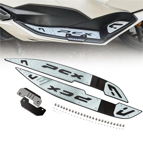 OOELAZ Motorrad Für PCX160 Pcx 160 2020-2024 2023 2022 2021 Fußstützen Fußpedal Trittbrett Fußrasten Fußpolster Platte Zubehör von OOELAZ