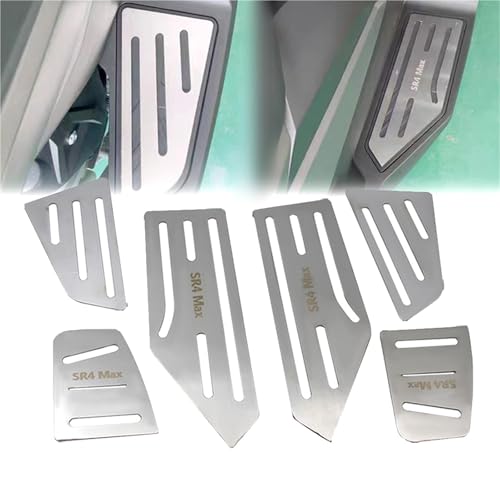 OOELAZ Motorrad Fußrasten Restpedal Aluminiumlegierung Fußstütze Fußpedal Modifikation Zubehör Für VOGE SR4Max SR 4MAX von OOELAZ