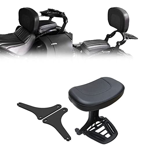 OOELAZ Motorrad Verstellbare Mehrzweck-Fahrer-Beifahrer-Rückenlehne Schwarz Für H&Arley Softail FLSTC Heritage 2000-2017 OOELAZ Motorrad Verstellbare Mehrzweck-Fahrer-Beifahrer-Rückenlehne Schwarz Für H&Arley Softail FLSTC Heritage 2000-2017 von OOELAZ