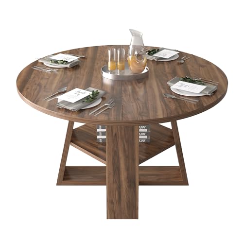 OOFAYJIA Klapptisch Aus Holz Ovaler Esstisch Klappbar Platzsparend Für 4-6 Personen Küchentisch Esszimmer Tisch Wohnzimmertisch Mit Ausziehbar Funktion von OOFAYJIA