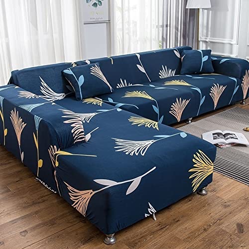 OOFAYWFD Sofabezüge Schonbezug Sofa Sofabezug L Form 3/2/1/4 Sitzer Sofahusse Couch Bezug Sofa Überzug Ecksofa Couchbezüg Sofa Hussen Stretch 2er 3er Sofa Abdeckung Uberzug Sofaüberwurf Couchhusse von OOFAYWFD