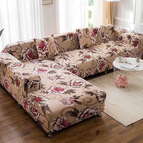 OOFAYWFD Sofabezüge Schonbezug Sofa Sofabezug L Form 3/2/1/4 Sitzer Sofahusse Couch Bezug Sofa Überzug Ecksofa Couchbezüg Sofa Hussen Stretch 2er 3er Sofa Abdeckung Uberzug Sofaüberwurf Couchhusse von OOFAYWFD
