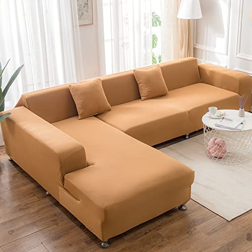 OOFAYWFD Sofabezüge Schonbezug Sofa Sofabezug L Form 3/2/1/4 Sitzer Sofahusse Couch Bezug Sofa Überzug Ecksofa Couchbezüg Sofa Hussen Stretch 2er 3er Sofa Abdeckung Uberzug Sofaüberwurf Couchhusse von OOFAYWFD