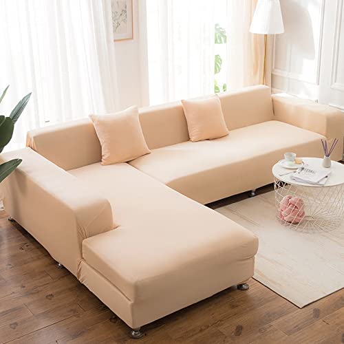 OOFAYWFD Sofabezüge Schonbezug Sofa Sofabezug L Form 3/2/1/4 Sitzer Sofahusse Couch Bezug Sofa Überzug Ecksofa Couchbezüg Sofa Hussen Stretch 2er 3er Sofa Abdeckung Uberzug Sofaüberwurf Couchhusse von OOFAYWFD