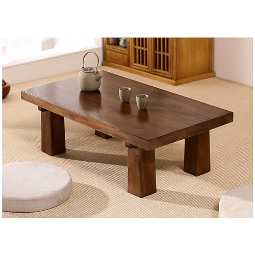 OOMRNV Installation Free Solid Wooden Coffee Table, Tea Table for Living Room, Low Tatami Table with Waterproof Surface & Thicken Legs, Large Side Table, End Table for Home,One Color-80x50x30cm OOMRNV Installation Free Solid Wooden Coffee Table, Tea Table for Living Room, Low Tatami Table with Waterproof Surface & Thicken Legs, Large Side Table, End Table for Home,One Color-80x50x30cm von OOMRNV