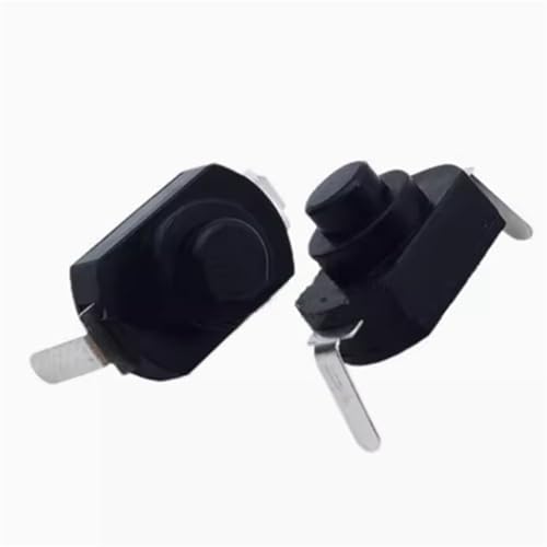 12 * 8mm DC 30V 1A Auf Aus Mini Push Button Schalter for Taschenlampe 1208YD 1288BM 1Pcs(1288BM Black) von OOOVAVNE