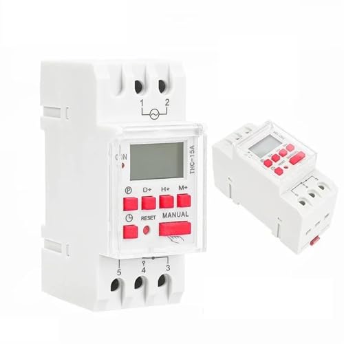 15A 20A 30A Zeit Schalter Schiene Digital Timer Schalter ACDC 12V 24V 110V 220V 240V 1Pcs(THC-20A-AC220V) von OOOVAVNE