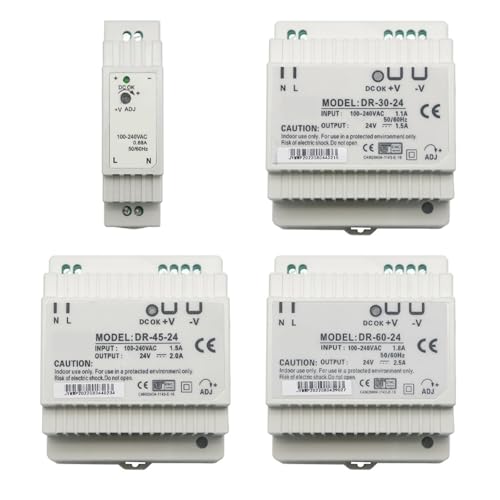 15W 30W 45W 60W Einzelausgang 5V 12V 15V 24V Industrie-Din-Schienen-Netzteilschalter DR-15 DR-30 DR-45 DR-60 1Pcs(24V_30W) von OOOVAVNE