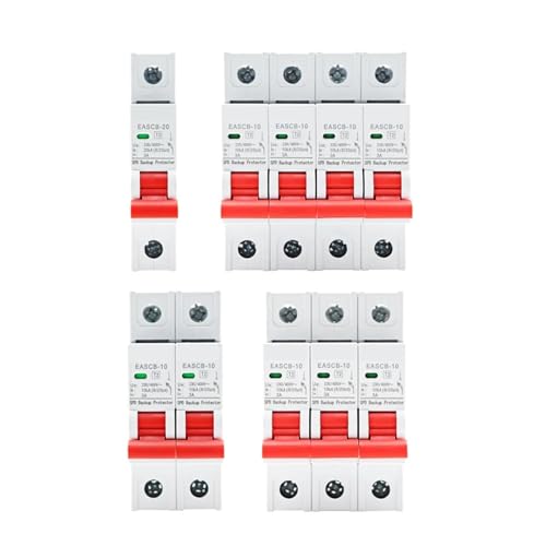 AC Backup Protector T2 Überspannungsableiter 230 V 400 V Überspannungsschutz Stromunterbrecher 10 kA 20 kA 2P 1 Stück(4P,20kA) von OOOVAVNE