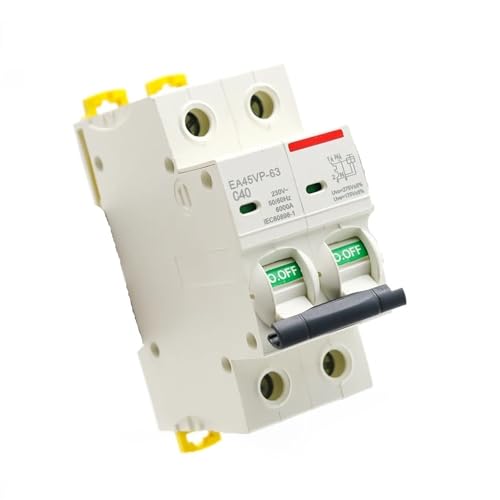 C Typ 230V 50/60HZ Circuit Breaker Überspannung Und Unterspannung Schutz 6A 10A 16A 20A 25A 32A 40A 50A 63A 1P + N 1Pcs(63A) von OOOVAVNE