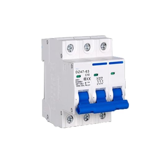 DZ47 1-4-polig 3A/6A/10A/16A/20A/32A/40A/50A/63A 400 V C-Typ Mini-Leistungsschalter MCB 35 mm 1 Stück(16A) von OOOVAVNE