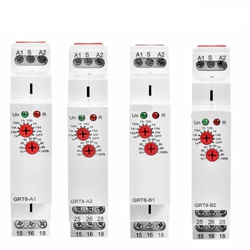Einschaltverzögerung Ausschaltverzögerung Zeitrelais Elektronischer Typ 16A AC230V ODER AC/DC12-240V GRT8-A/B/At/Bt 1St(GRT8-At-AC230V) von OOOVAVNE