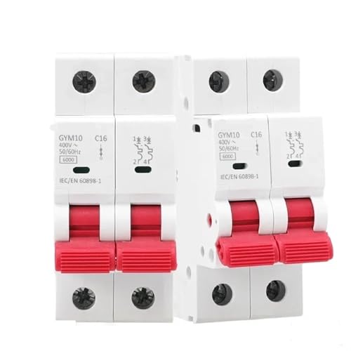 GYM10 AC MCB 2Pole 6A 10A 16A 20A 25A 32A 40A 50A 63A 220V/400V Mini Circuit Breaker C Kurve 6KA 1Pcs(20A) von OOOVAVNE