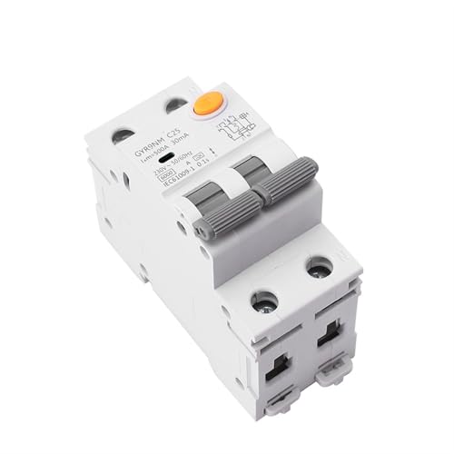 GYR9NM Typ A RCBO 2P 4P Magnetischer Fehlerstromschutzschalter mit Überstrom 10A 16A 25A 32A 40A 30mA 1 Stück(4P 25A 30mA) von OOOVAVNE