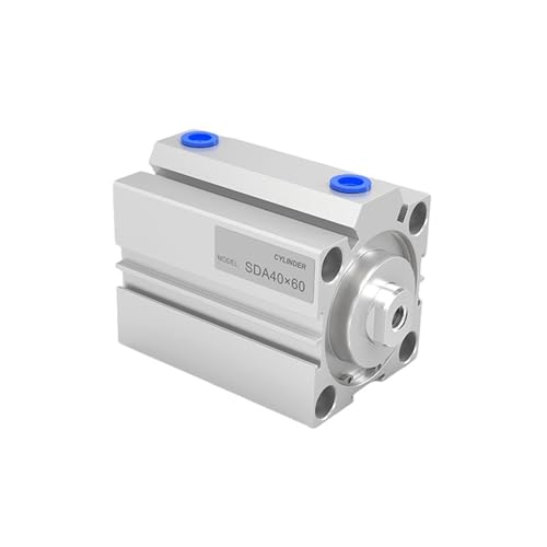 Luftzylinder SDA Pneumatischer Kompakttyp 20 25 32 mm Bohrung bis 5 10 15 20 25 30 35 40 45 50 mm Hub 1 Stück(Stroke 80mm,Bore 32mm) von OOOVAVNE