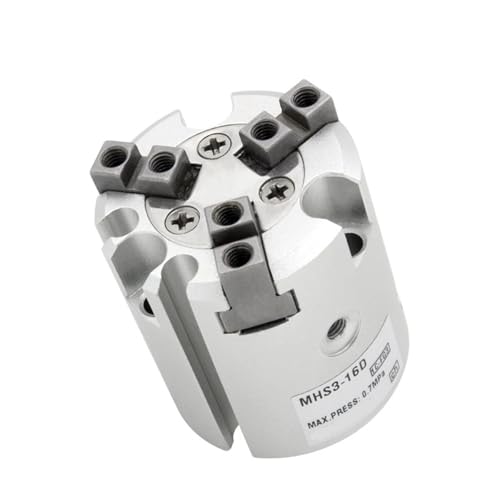 MHS3-16D MHS3-20D Parallel Stil Luft Greifer 3 Finger Doppel Action Rotierenden Zylinder 1Pcs(MHS3-125D) von OOOVAVNE
