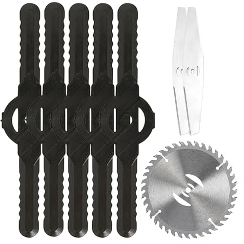 OOOVAVNE Metallklinge Kunststoffabdeckung Sicherungsmutter Unterlegscheibe Set Gras Schallwand Ersatz 1 Stücke(Style G) von OOOVAVNE