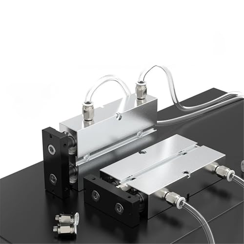 Pneumatischer Twin-Rod TN-Luftzylinder 20 25 32 mm Aluminiumlegierung Hub 30 40 50 60 80 100 mm 1 Stück(Stroke 80mm,TN20) von OOOVAVNE