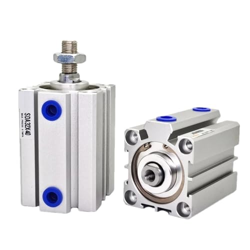 SDA 40 50mm 5-100mm Hub Double Action Aluminium Pneumatische Zylinder 1Pcs(Stroke 25mm,BORE 50mm) von OOOVAVNE