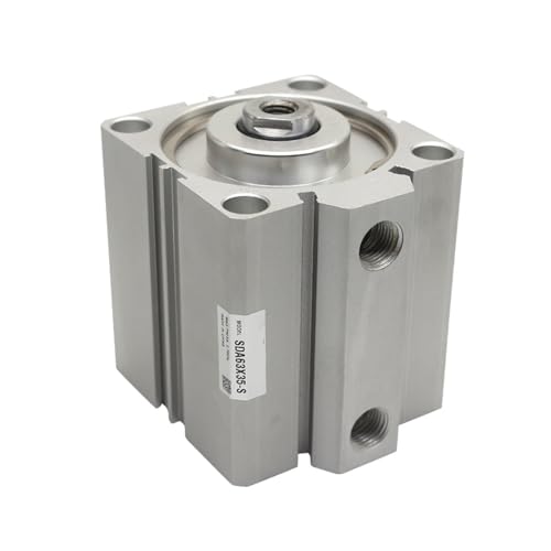 SDA100 Luftpneumatischer Doppeltwirkender Kompaktzylinder SDA100 Bohrung 100 mm Hub 5–100 mm Innen-/Außengewinde 1 Stück(SDA100X35,-B male thread) von OOOVAVNE