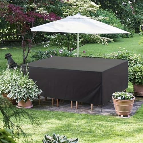 240x200x80cm/LxBxH Wetterschutzhaube Tisch - Lounge Abdeckung für Winterfest Gartentische Schutzhülle für Balkonmöbel Xxl 600D Oxford Sonnenschutz für Sessel etc, | Abdeckhaube Sofa, Pouf von OOOXZO